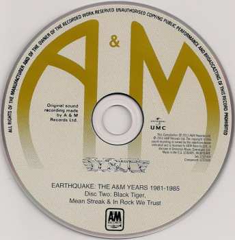 4CD/Caja Y & T: Earthquake - The A&M Years