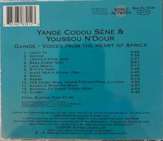 CD Youssou N'Dour: Senegal: Gainde (Voices From The Heart Of Africa)