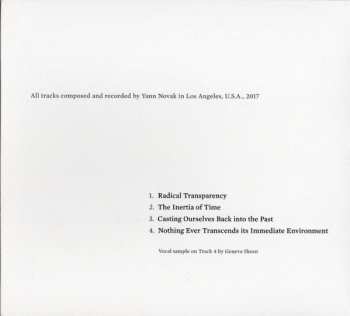 CD Yann Novak: The Future Is A Forward Escape Into The Past