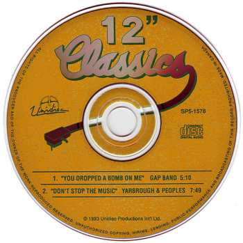 CD The Gap Band: You Dropped A Bomb On Me / Don't Stop The Music