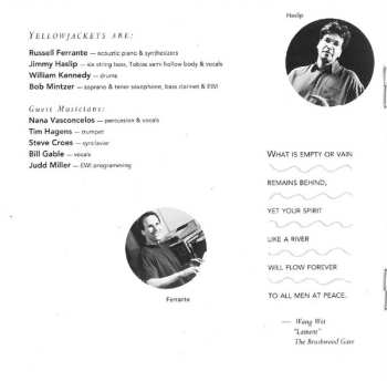 CD Yellowjackets: Like A River