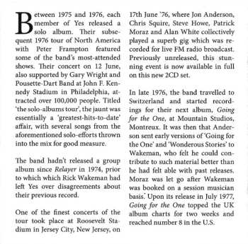 2CD Yes: Jersey City - The 1976 Broadcast