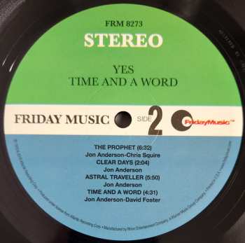 LP Yes: Time And A Word