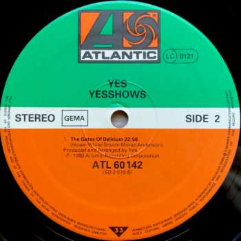 2LP Yes: Yesshows