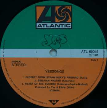 3LP Yes: Yessongs