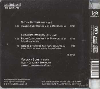SACD Yevgeny Sudbin: Piano Concertos: Rachmaninov 4  / Medtner 2