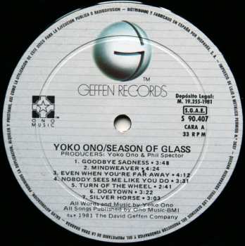 LP Yoko Ono: Season Of Glass