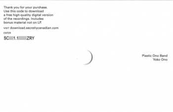 LP Yoko Ono: Plastic Ono Band