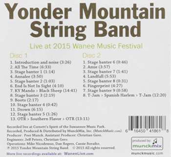 2CD Yonder Mountain String Band: Live At 2015 Wanee Music Festival
