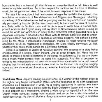 CD Yoshikazu Mera: Romance