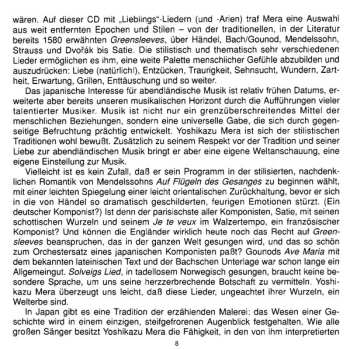 CD Yoshikazu Mera: Romance