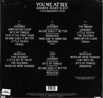 3LP You Me At Six: Sinners Never Sleep (10th Anniversary Edition) DLX | LTD | CLR