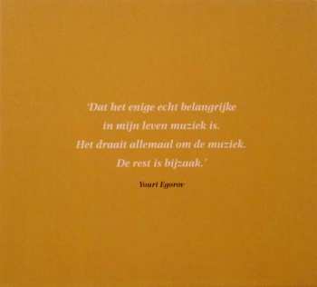 2CD/DVD Youri Egorov: A Portrait