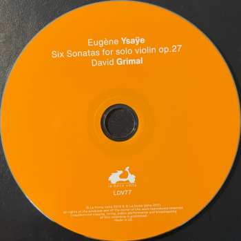 CD David Grimal: Violin Sonatas Op. 27