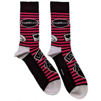 Mercancía Yungblud: Yungblud Unisex Ankle Socks: Symbols (black) (uk Size 4 - 7) 36 - 42