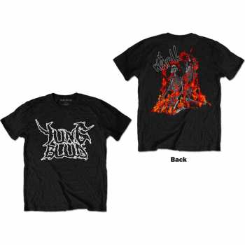 Mercancía Yungblud: Tričko Weird Flaming Skeletons  S