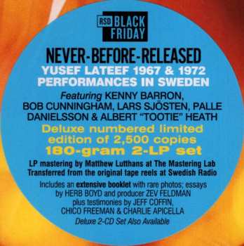 2LP Yusef Lateef: Golden Flower: Live In Sweden DLX | LTD | NUM