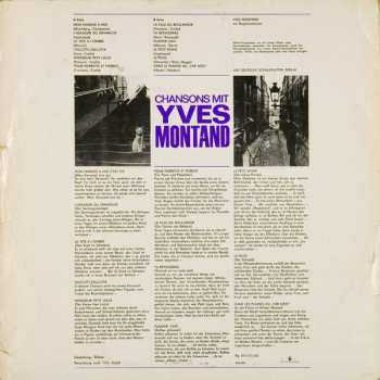 LP Yves Montand: Chansons Mit Yves Montand