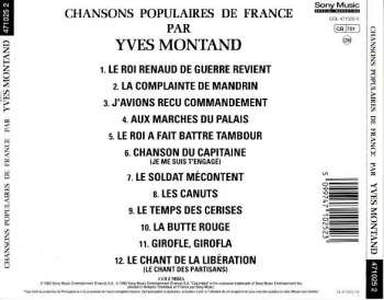 CD Yves Montand: Chansons Populaires De France