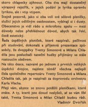 LP Yvetta Simonová: O Nás Dvou