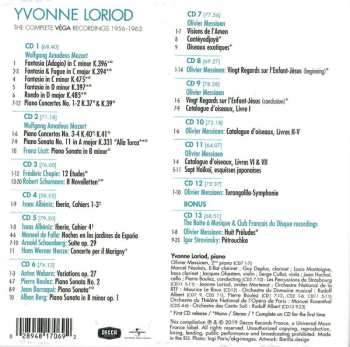 13CD/Caja Yvonne Loriod: The Complete Véga Recordings 1956-1963