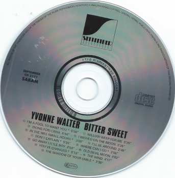CD Yvonne Walter: Bitter Sweet (Remembering Ann)