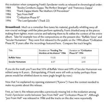 CD Frank Zappa: Feeding The Monkies At Ma Maison