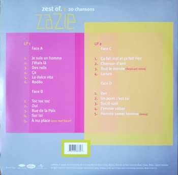 2LP Zazie: Zest Of. 20 Chansons