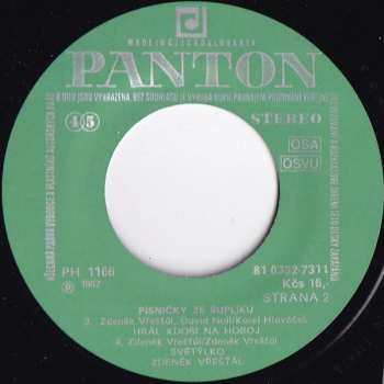 SP Zdeněk Vřešťál: Písničky Ze Šuplíku