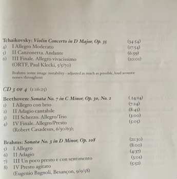 4CD/Caja Ludwig van Beethoven: Violin Concertos And A Treasury Of Chamber Works All Previoulsy Unissued