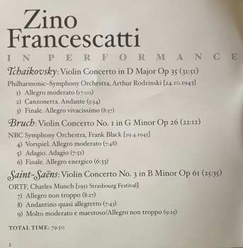 CD Pyotr Ilyich Tchaikovsky: In Performance 