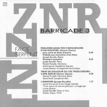 CD ZNR: Barricade 3
