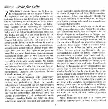 CD Zoltán Kodály: Sonata For Solo Cello • Adagio • Sonatina • Epigrams • Romance Lyrique