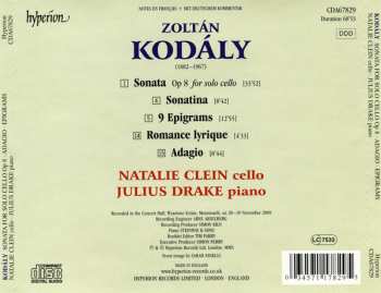CD Zoltán Kodály: Sonata For Solo Cello • Adagio • Sonatina • Epigrams • Romance Lyrique