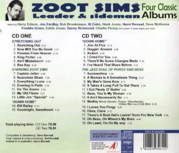 2CD Zoot Sims: Leader & Sideman, Four Classic Albums: Stretching Out / Starring Zoot Sims / Down Home / The Jazz Soul Of Porgy And Bess