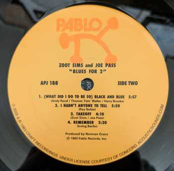 LP Zoot Sims: Blues For 2