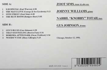 LP Zoot Sims Quartet: Zoot LTD