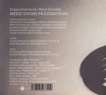 CD Zuzana Homolová: Medzi Dvomi Prázdnotami