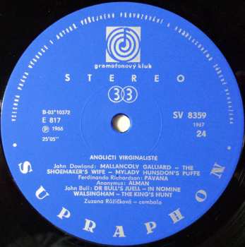 4LP Zuzana Růžičková: Cembalo V Hudbě (16.-18. Století) (4xLP + BOOKLET)