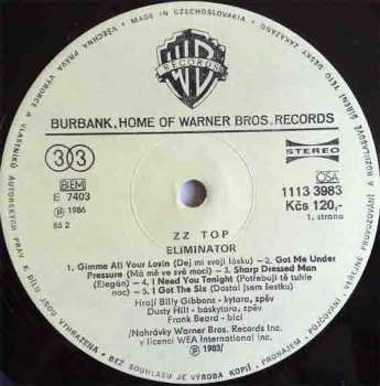 LP ZZ Top: Eliminator