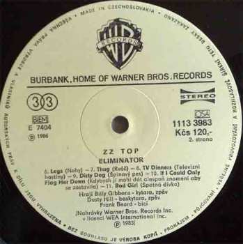 LP ZZ Top: Eliminator