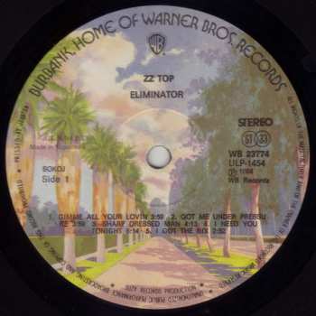 LP ZZ Top: Eliminator