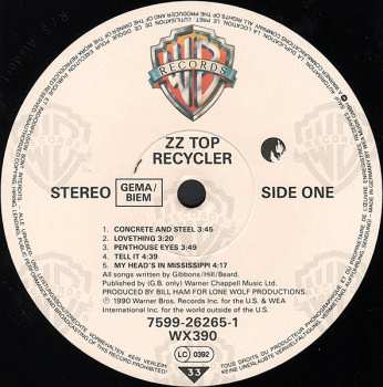 LP ZZ Top: Recycler